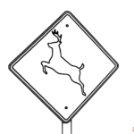 Road Signs Coloring Sheets