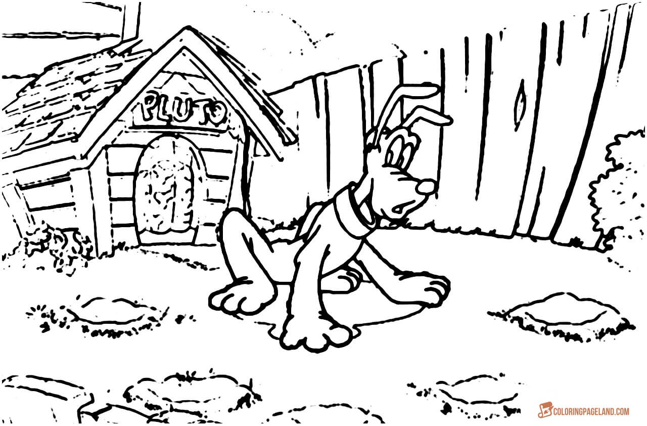 Pluto the Dog Coloring Pictures Collection